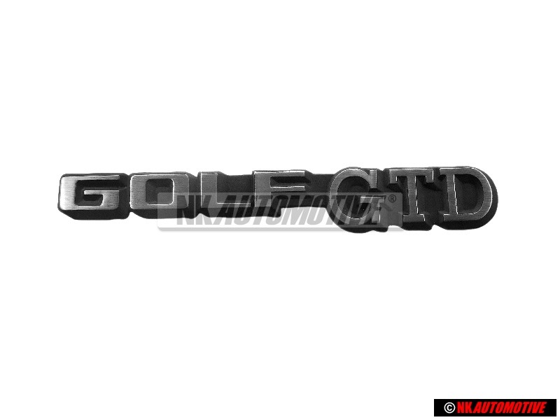 VW Original GOLF GTD Hinten Schriftzug Emblem Logo - 191853687D GX2