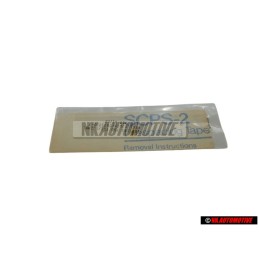 VW Original Folienschriftzug Satinschwarz/Titansilber- Dunkel - 165853750B TB1