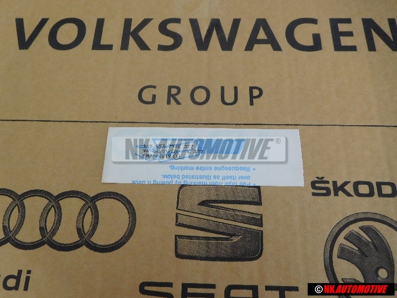 VW Original Folienschriftzug Titansilber-Dunkel - 165853750E 3ZZ
