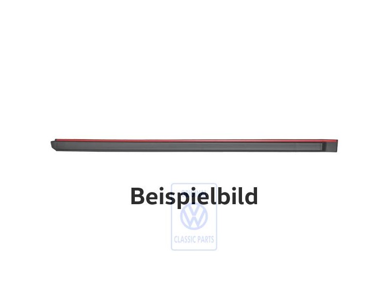 VW Original Schutzleiste Für Tür Satinschwarz/Marsrot - 167853753 QS2