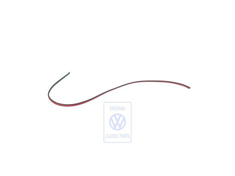 VW Original Zierleiste Für Tür Marsrot - 193853413E QS2