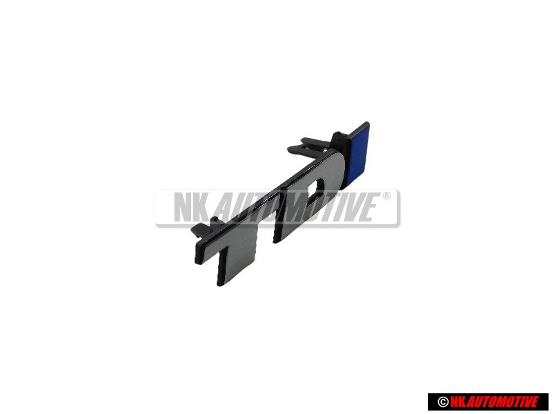 VW Original TDI Vorne Kühlergrill Emblem Schriftzug Chrom Blau - 701853679A HCE