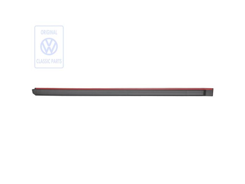 VW Original Schutzleiste Für Tür Satinschwarz/Marsrot - 165853516 QS2