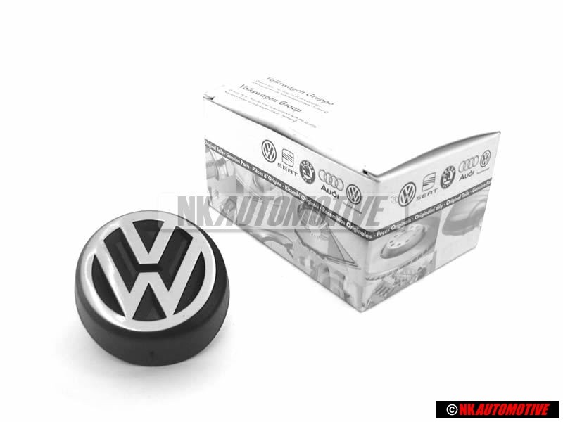 VW Original Hinten Emblem Logo Zeichen Gebürstetes Silber - 327853601