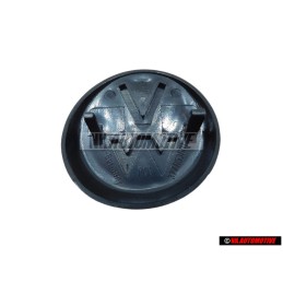 VW Original Hinten Emblem Logo Zeichen Gebürstetes Silber - 327853601