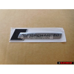 Audi Original SUPERCHARGED Vorne Kotflügel Schriftzug Emblem Logo - 4F0853601