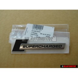 Audi Original SUPERCHARGED Vorne Kotflügel Schriftzug Emblem Logo - 4F0853601