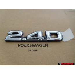 VW Original 2.4D Hinten Schriftzug Emblem Logo Chrom - J7535189126