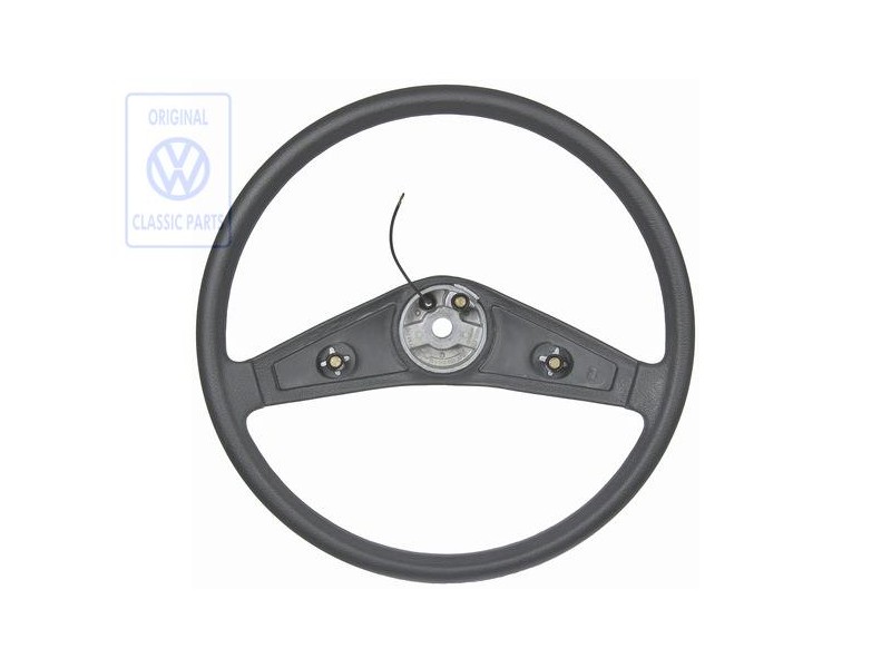 VW Original Lenkrad, Gepolstert Satinschwarz - 171419655A 01C
