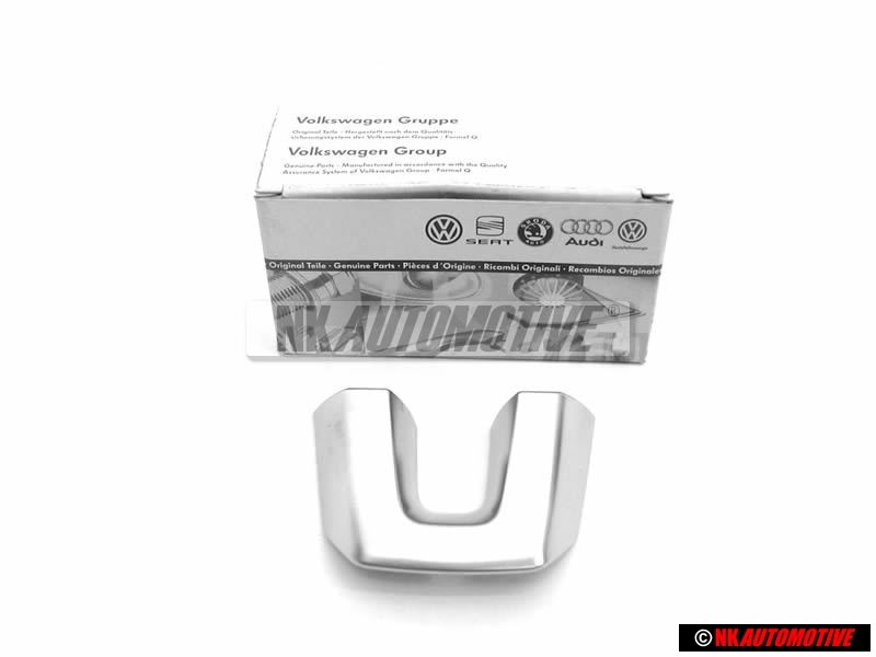 VW Original Schriftzug Emblem Logo für Lenkrad Aluminium - 1K8419685 3Q7