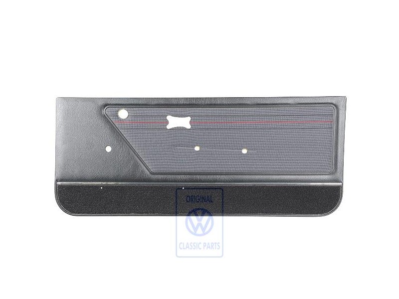 VW Original Türverkleidung Grau/Rot/Schwarz - 155867016ANWP8