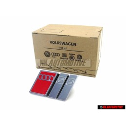 Audi Original S6 Vorne Kühlergrill Emblem Schriftzug - 4A5853736C 2ZZ