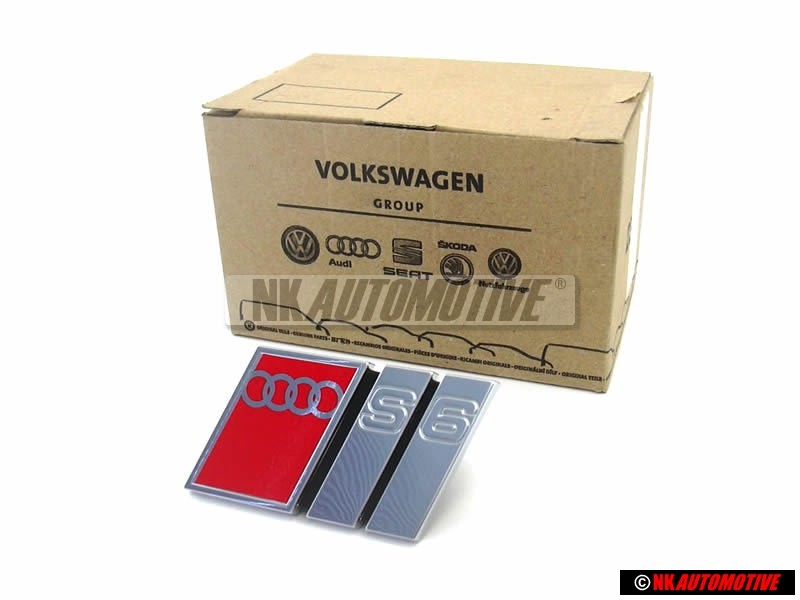 Audi Original S6 Vorne Kühlergrill Emblem Schriftzug - 4A5853736C 2ZZ