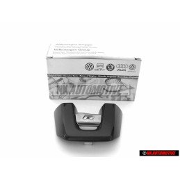 VW Original R Schriftzug Emblem Logo für Lenkrad Aluminium - 5K0419685N POP