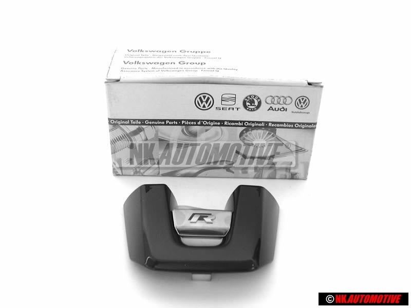 VW Original R Schriftzug Emblem Logo für Lenkrad Aluminium - 5K0419685N POP