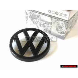 VW Original Vorne Kühlergrill Emblem Logo Zeichen Schwarz - 171853601 041