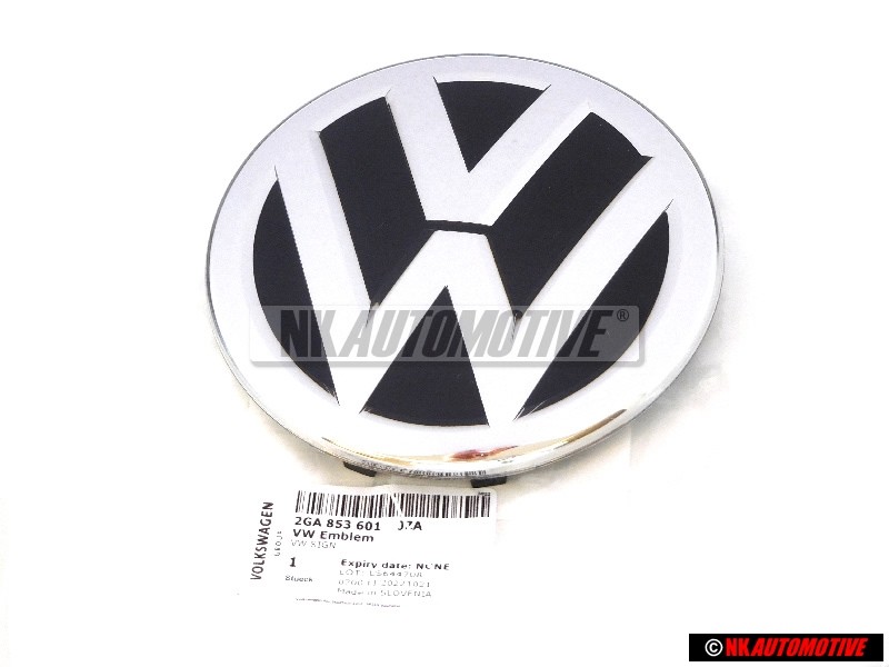 VW Original Vorne Kühlergrill Emblem Logo Zeichen Chrom - 2GA853601 JZA