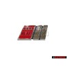 Audi Original S4 Vorne Kühlergrill Emblem Schriftzug Chrom Rot - 8D0853736C 2ZZ