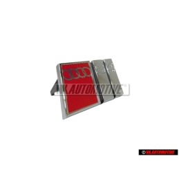 Audi Original S4 Vorne Kühlergrill Emblem Schriftzug Chrom Rot - 8D0853736C 2ZZ