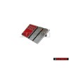 Audi Original S4 Vorne Kühlergrill Emblem Schriftzug Chrom Rot - 8D0853736C 2ZZ
