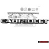 VW Original CABRIOLET Hinten Schriftzug Emblem Logo - 155853687F GX2