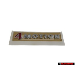 VW Original 4MOTION Hinten Schriftzug Emblem Logo Chrom Rot - 1K0853675Q GQF