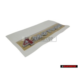 VW Original 4MOTION Hinten Schriftzug Emblem Logo Chrom Rot - 1K0853675Q GQF