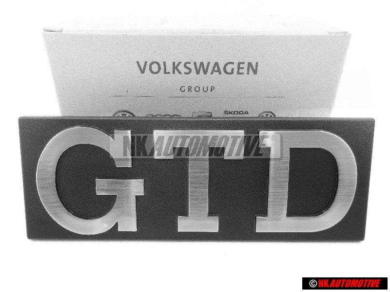 VW Original GTD Vorne Kühlergrill Emblem Schriftzug - 171853679D