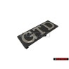 VW Original GTD Vorne Kühlergrill Emblem Schriftzug - 171853679D