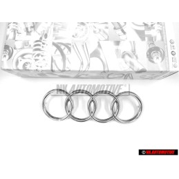 Audi Original Ringe Vorne Kühlergrill Emblem Logo Zeichen Chrom - 443853605