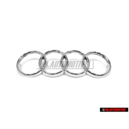 Audi Original Ringe Vorne Kühlergrill Emblem Logo Zeichen Chrom - 443853605