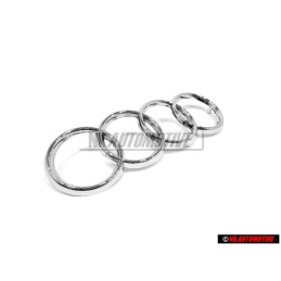 Audi Original Ringe Vorne Kühlergrill Emblem Logo Zeichen Chrom - 443853605
