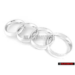 Audi Original Ringe Vorne Kühlergrill Emblem Logo Zeichen Chrom - 8Z0853605 2ZZ