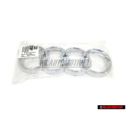 Audi Original Ringe Vorne Kühlergrill Emblem Logo Zeichen Chrom - 8Z0853605 2ZZ