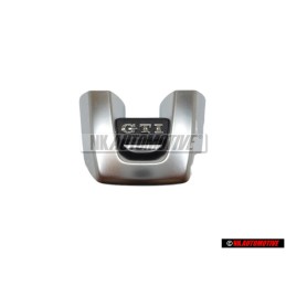 VW Original GTI Schriftzug Emblem Logo für Lenkrad Aluminium - 5K0419685P UTF