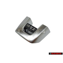 VW Original GTI Schriftzug Emblem Logo für Lenkrad Aluminium - 5K0419685P UTF
