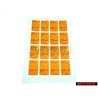 VW Classic Parts Oranger Volkswagen Service Aufkleber 16er Bogen - ZCP902673