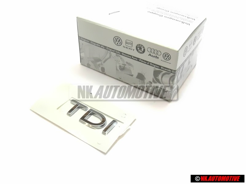 VW Original TDI Hinten Schriftzug Emblem Logo Chrom - 1K5853675B 739 VW Original TDI Hinten Schriftzug Emblem Logo Chrom - 1K5853675B 739
