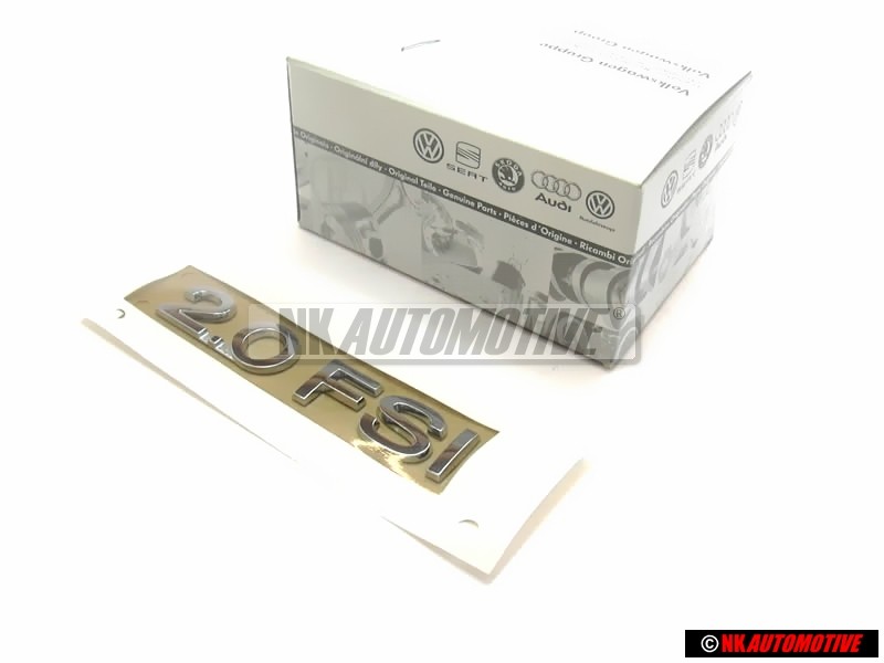 VW Original 2.0 FSI Hinten Schriftzug Emblem Logo Chrom - 3C0853675A 739 VW Original 2.0 FSI Hinten Schriftzug Emblem Logo Chrom - 3C0853675A 739