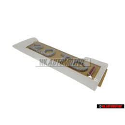 VW Original 2.0 TDI Hinten Schriftzug Emblem Logo Chrom Rot - 3C0853675F GQF