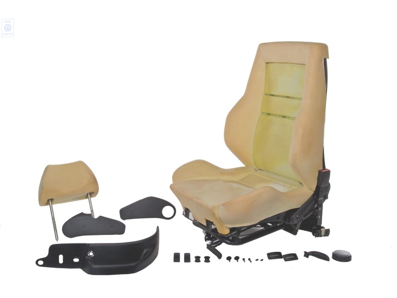 VW Original Sitz Komplett Mit Rückenlehne Und Kopfstütze - 1H0881024