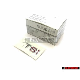 VW Original TSI Hinten Schriftzug Emblem Logo Chrom Rot - 1K5853675J GQF