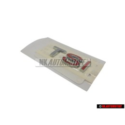 VW Original TSI Hinten Schriftzug Emblem Logo Chrom Rot - 1K5853675J GQF