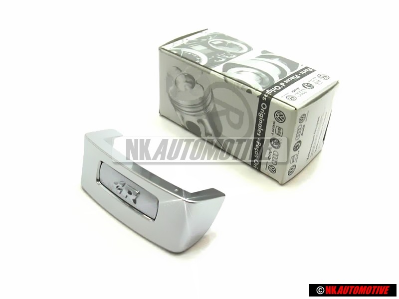 VW Original R32 Schriftzug Emblem Logo für Lenkrad Aluminium - 1K0419685 3Q7