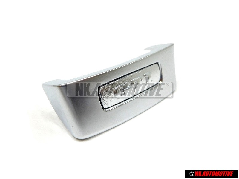VW Original GTI Schriftzug Emblem Logo für Lenkrad Aluminium - 1K0419685A 44U
