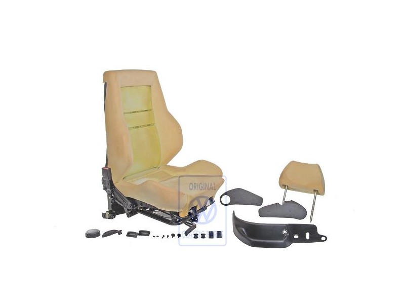 VW Original Sitz Komplett Mit Rückenlehne Und Kopfstütze - 1H0881023A