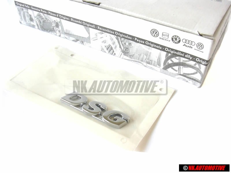 VW Original DSG Hinten Schriftzug Emblem Logo Chrom Golf 4 - 1J0853675AL739