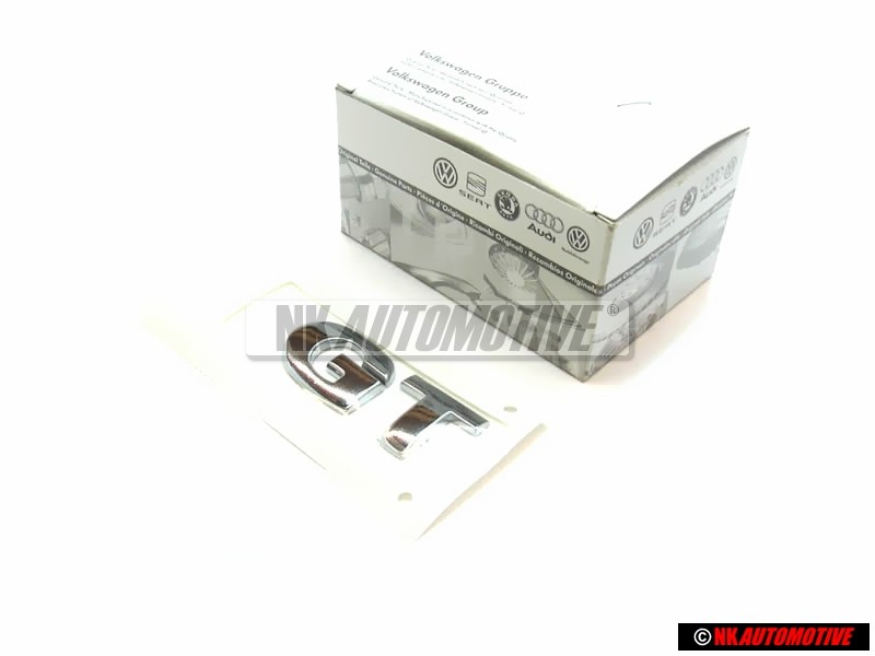 VW Original GT Hinten Schriftzug Emblem Logo Chrom - 6Q0853675C 739