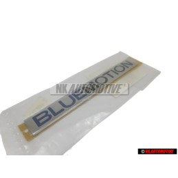 VW Original BLUE MOTION Hinten Schriftzug Emblem Logo Chrom - 6Q0853675R WWS