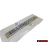 VW Original BLUE MOTION Hinten Schriftzug Emblem Logo Chrom - 6Q0853675R WWS